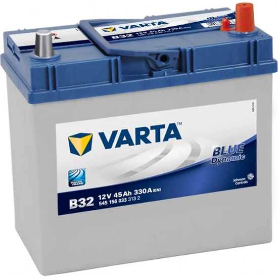 Varta 12V 45 Ah Amper 330A Varta Akü Blue Dynamic B32